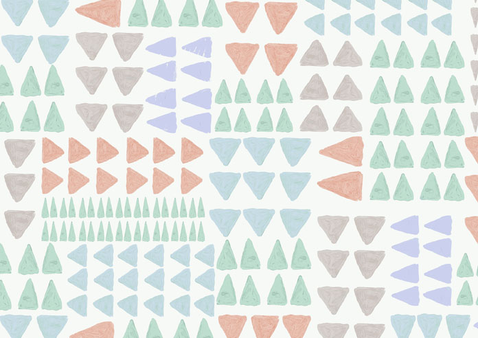 Watercolour Triangles, Bronze Azure - Twist&Fit Roller Blind - Image 6
